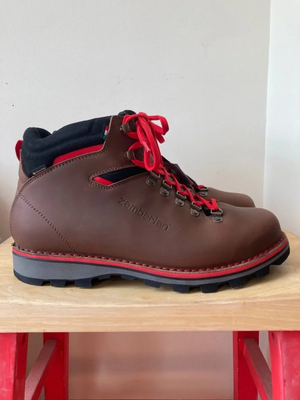 NWT Zamberlan Mens Toblach GTX 11.5 Waxed Brown EU 46 Hiking Boots Italy